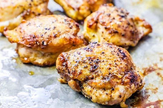 Easy chicken recipes . Baked Ranch Chicken Thighs