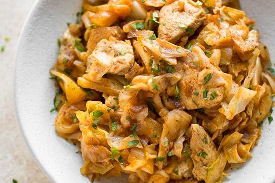 Easy chicken recipes . Easy Chicken and Cabbage Stir Fry