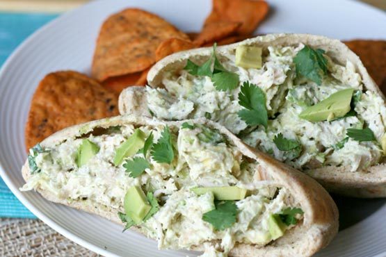 Recipes with avocado . Healthy Avocado Chicken Salad