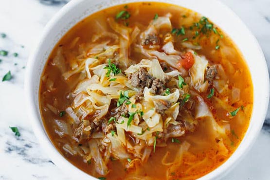 Recipes with cabbage . Keto Cabbage Soup Recipe