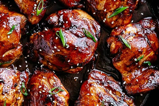 Recipes with chicken thighs . honey soy baked chicken thighs