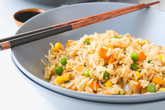 Recipes with fried rice . vegan fried rice