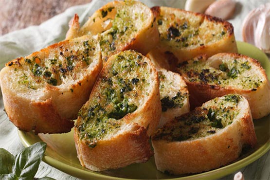 Recipes with bread . Garlic Bread Recipe