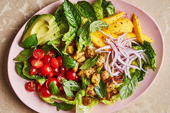 Recipes with mango . Tropi-Cobb Salad