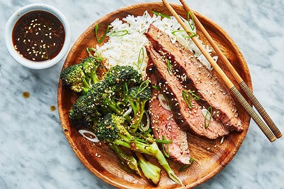 Best broccoli recipes. Grilled Beef with Broccoli