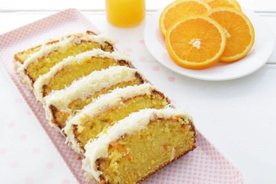 Easy orange cake with orange icing