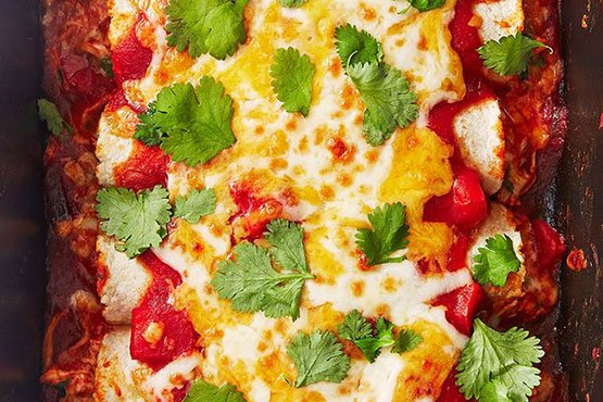 Easy chicken dinner ideas . Best-Ever Cheesy Chicken Enchiladas