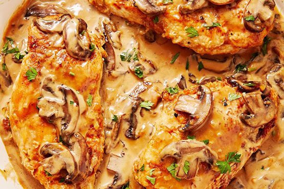 Healthy dinner ideas with chicken . Creamy Chicken Marsala