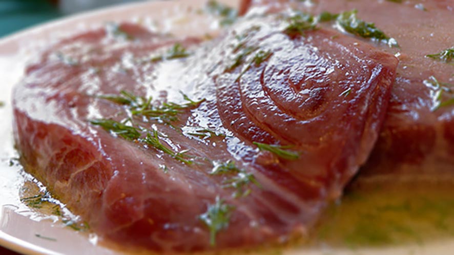 Tuna Steak With Lime Butter