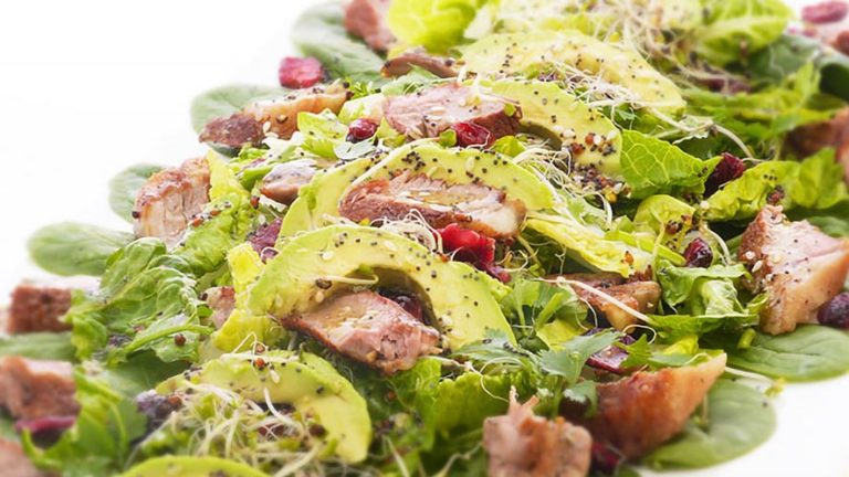 Green Salad with Pan-Seared Lamb Recipe